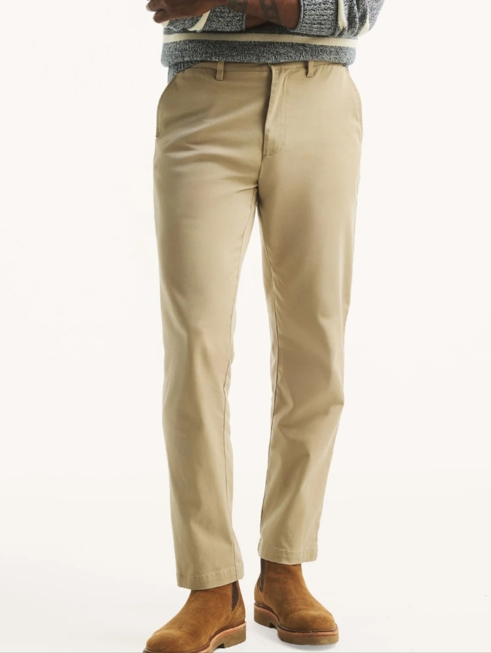 38 x 34 Nautica Slim Straight Khaki Deck Pant Khaki